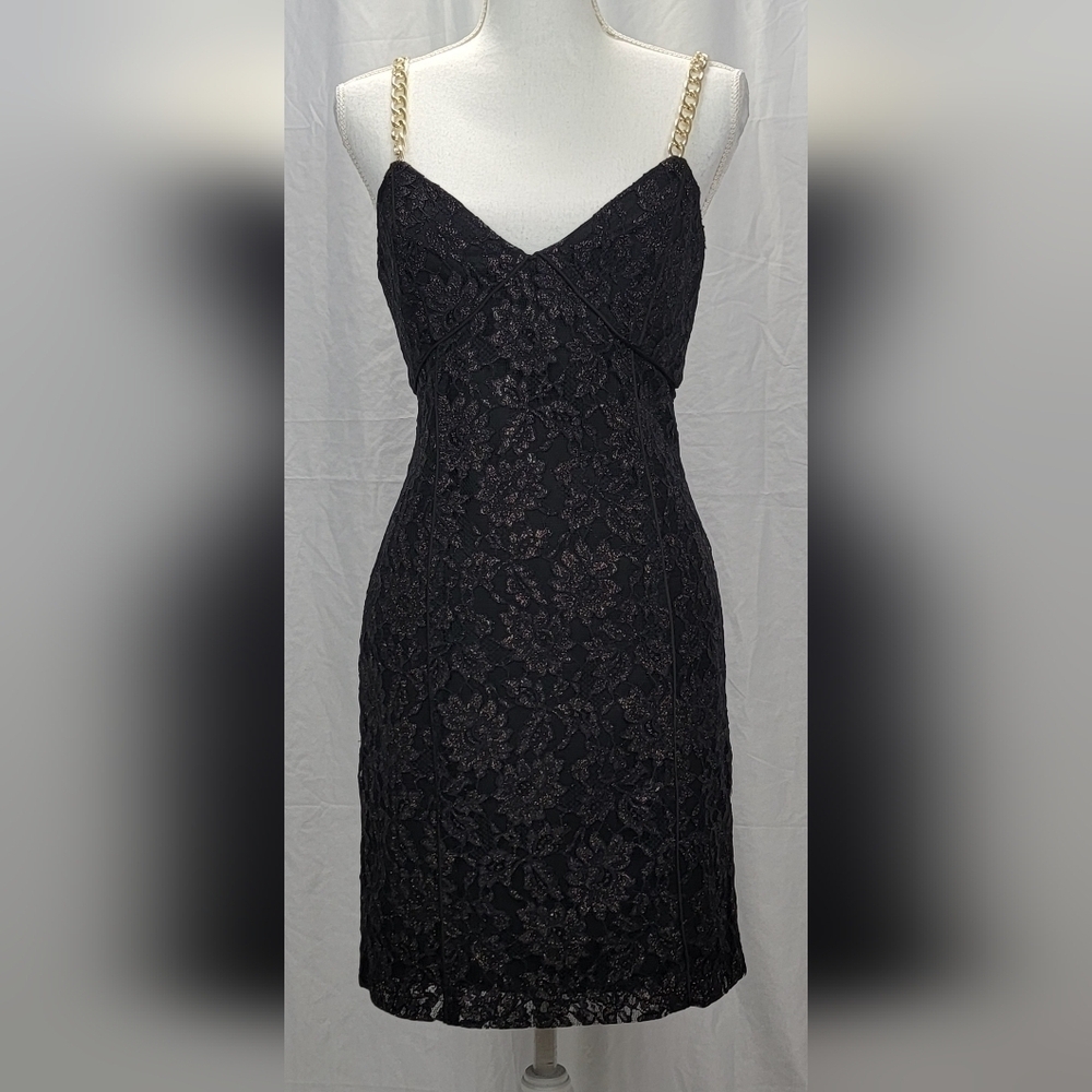 Guess By Marciano Kate Dress Women's Size US 6 Jet Black S996 MSRP $300 New